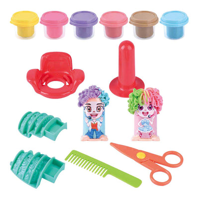 Set d'argile pour coiffeur Playgo - 6 pots en argile