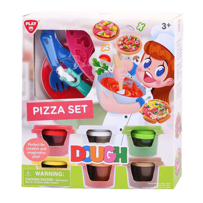 Set de pâte à pizza Playgo - 6 pots en argile
