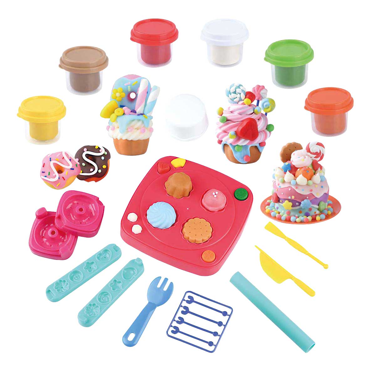 Set d'argile à dessert Playgo - 6 pots en argile