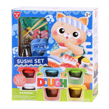 Set d'argile à sushi Playgo - 6 pots en argile - afbeelding 1