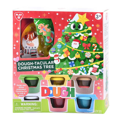 Ensemble d'argile pour sapin de Noël Playgo - 6 pots en argile