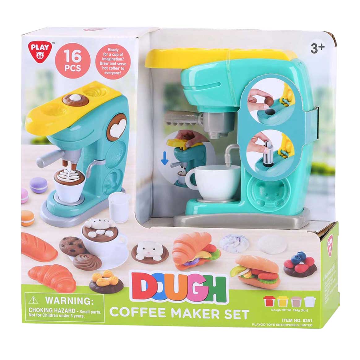 Set en argile pour cafetière Playgo - 4 pots en argile