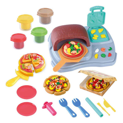 Ensemble d'argile Playgo Pizza Party - 4 pots en argile