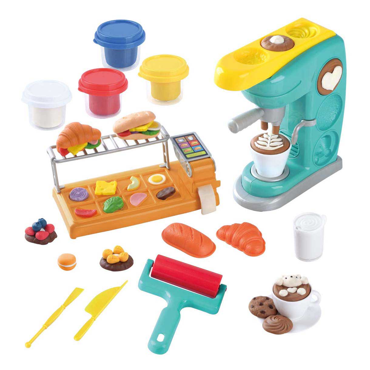 Ensemble d'argile pour salle à manger Playgo - 4 pots en argile