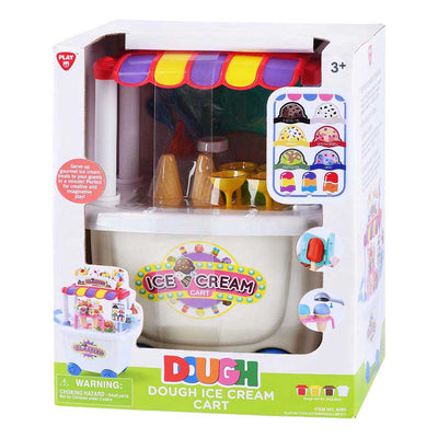 Ensemble d'argile pour camion de crème glacée Playgo - 4 pots en argile