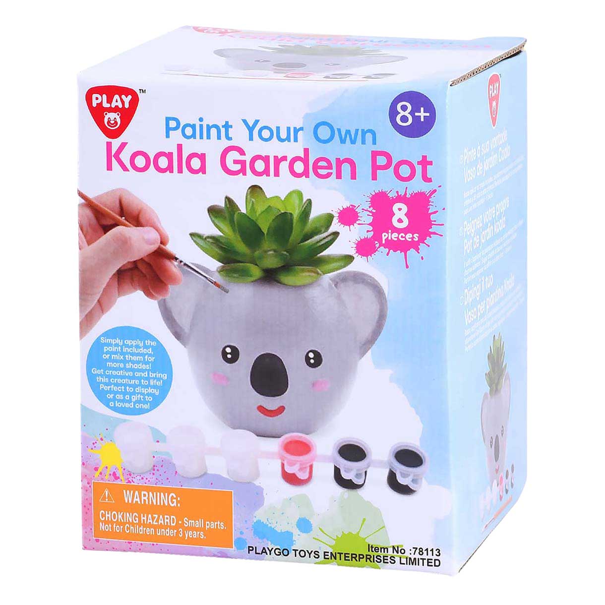 Playgo peignez votre propre pot de fleur de koala - 8 pcs.