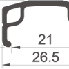 Rodi Rouge avant 28 622 * 21 Silt parallex