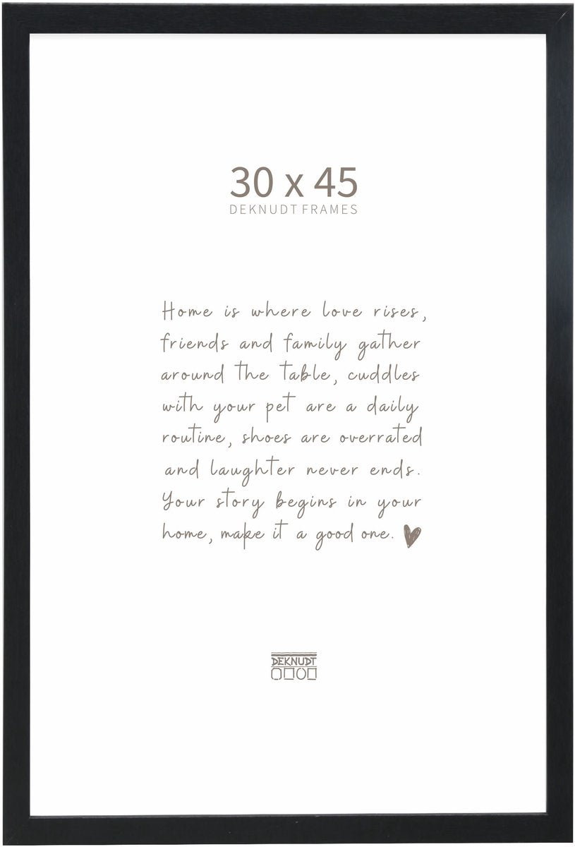 Cadre photo Deknudt frames - noir - s44cf2 - pour photo : 30x45 cm