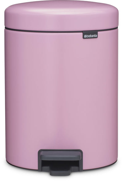 Poubelle Brabantia newicon - 5 litres - salle de bain - rose lilas