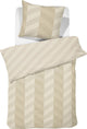 Damai housse de couette atomy - satin - 140x200 220 cm - beige doux + 1 taie 60x70