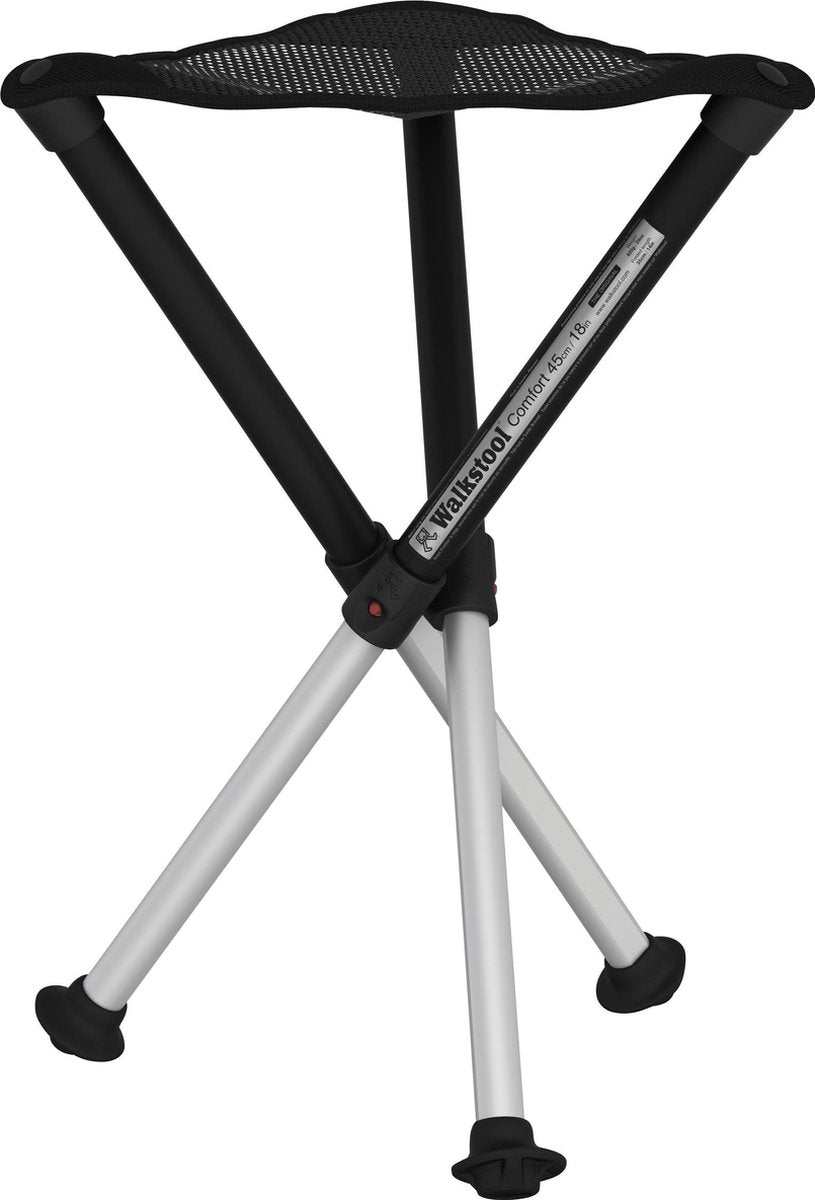 Walkstool - tabouret 3 pieds - confort 45 cm - réglable - noir