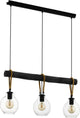 Suspension Eglo roding - e27 - 88 cm - marron noir
