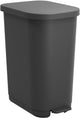 Poubelle à pédale Rotho orbe - poubelle 35l - sans BPA - noir