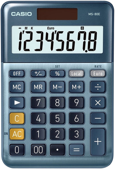 Machine à calculer Casio MS-80e bleue