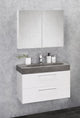 Differnz somero armoire à glace fsc 60 cm blanc brillant