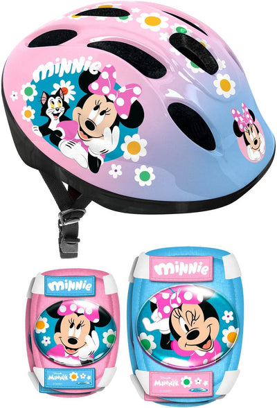 Ensemble casque et coudières-genoux Minnie mouse - mn432507 - 50 56 cm