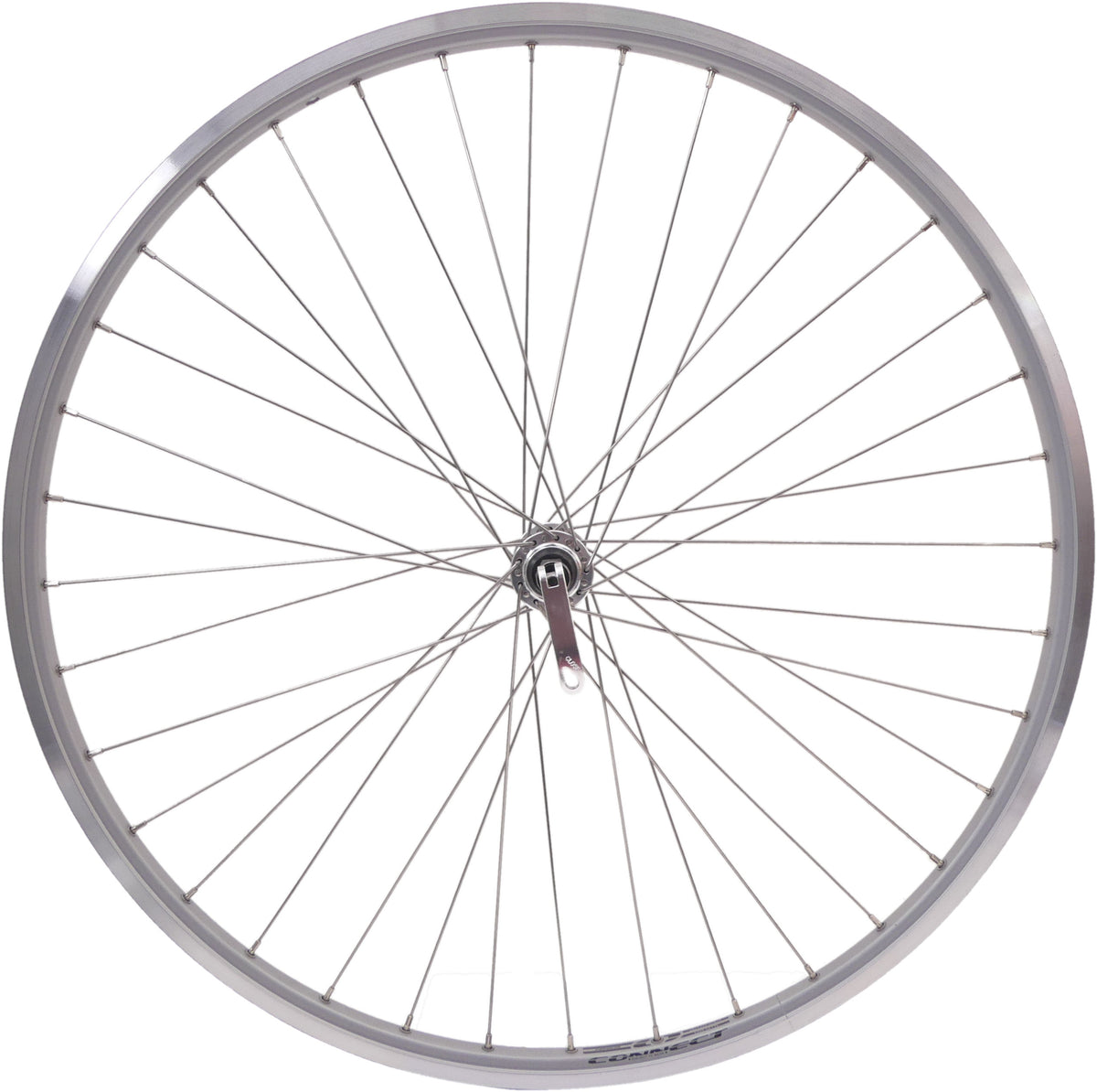 Roue avant RODI Connectez 28 622 * 19 avec des rayons rapides en acier et en acier inoxydable en argent