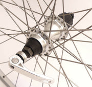 Roue arrière RODI Connectez 28 8 9 10 Speed ​​622 x 19 avec rejet rapide et rayons en acier inoxydable en argent - afbeelding 2