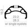 RODI RING Blackrock 23 27,5 584 x 23c 32 trous pour le frein à disque noir