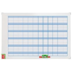 Agenda annuel sans date nobo performance 60x90cm blanc bleu