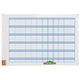 Agenda annuel sans date nobo performance 60x90cm blanc bleu