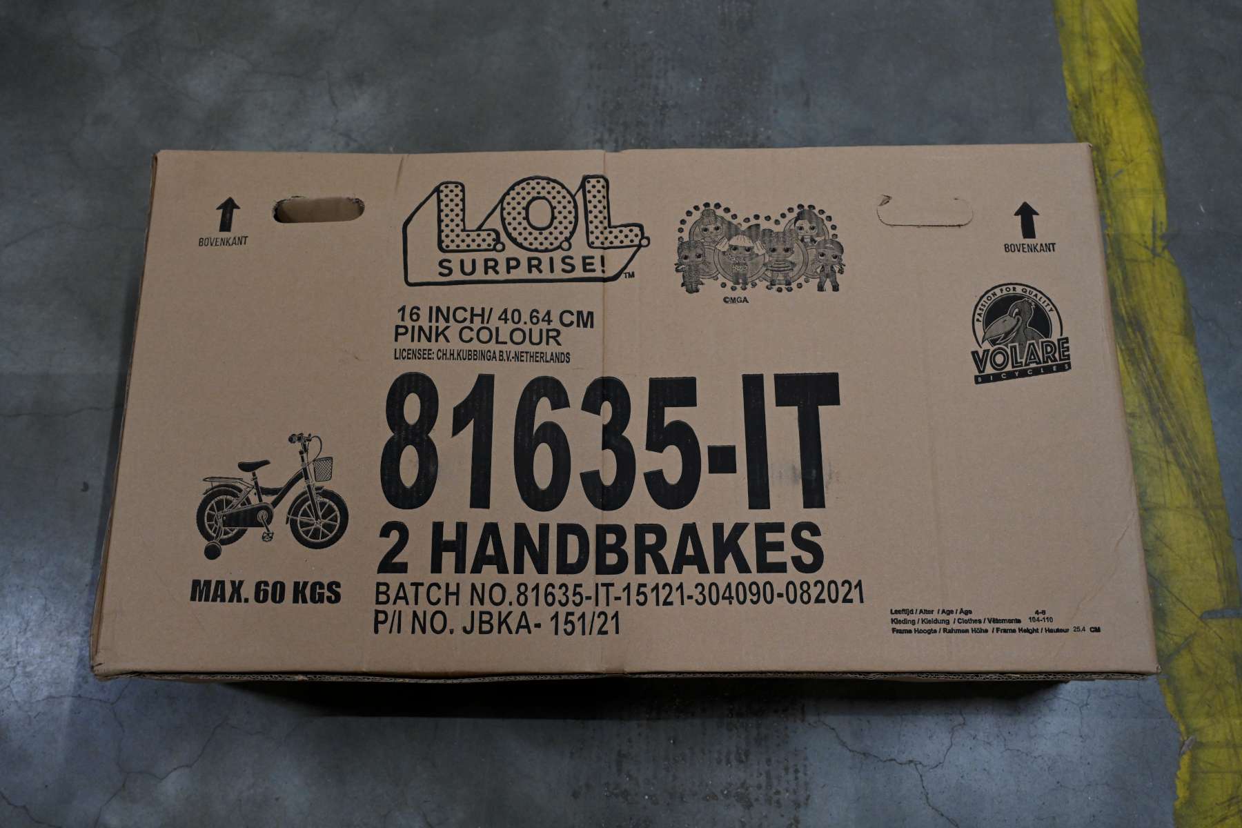 LOL surprise Bicycle pour enfants - filles - 16 pouces - rose - freins à deux mains