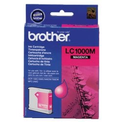 Cartouche d'encre brother lc1000m magenta