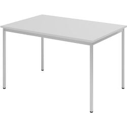 Bach table de conférence Hammerer acier 120x80x72cm gris clair