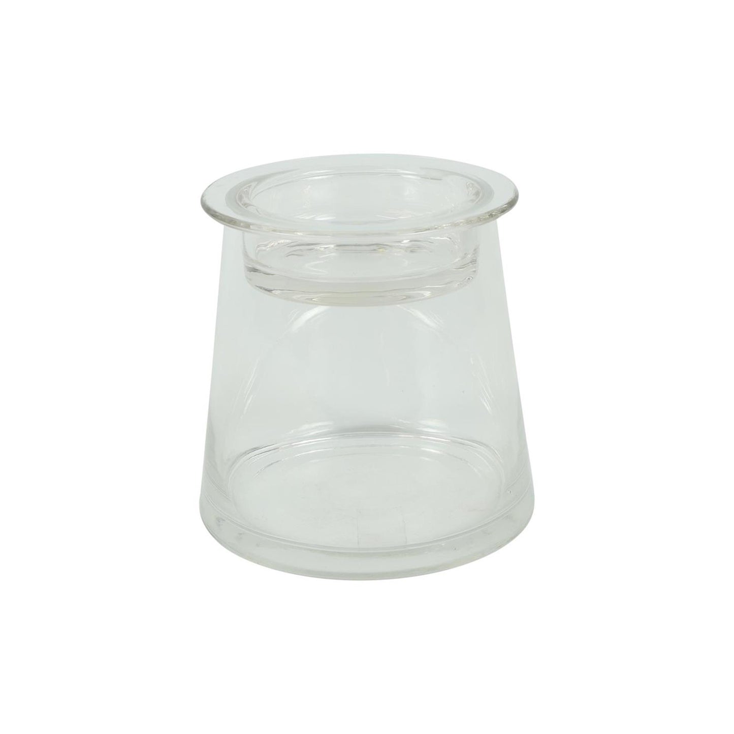 Verre déco Countryfield avec couvercle bol clair h13,5cm