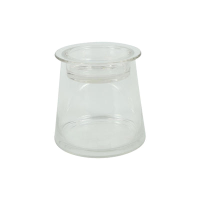 Verre déco Countryfield avec couvercle bol clair h13,5cm
