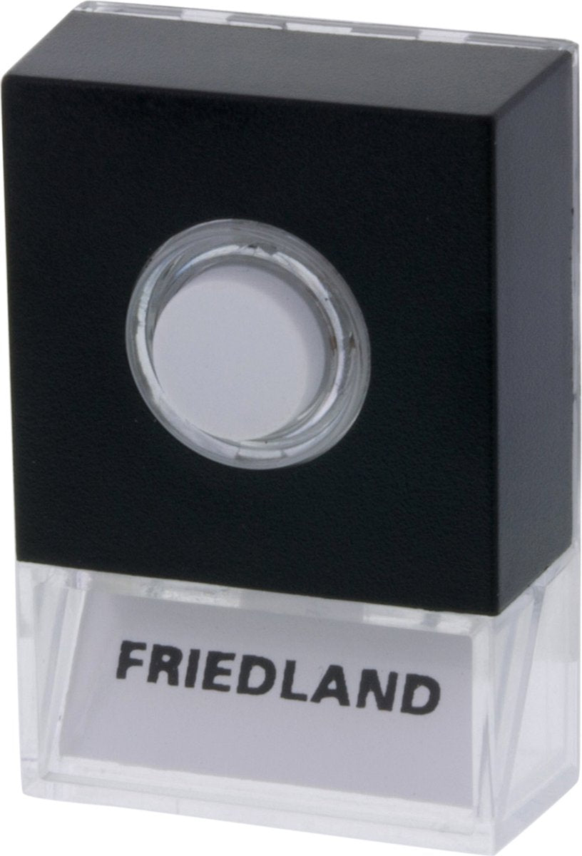 Honeywell Friedland, bouton-poussoir de sonnette, pushlite noir