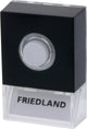 Honeywell Friedland, bouton-poussoir de sonnette, pushlite noir