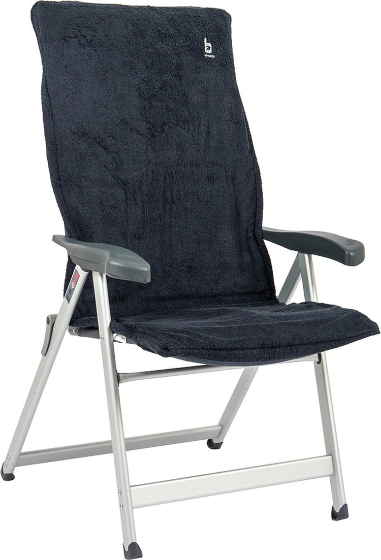 Bo-camp - housse de chaise m - universelle - tissu éponge rembourré - anthracite