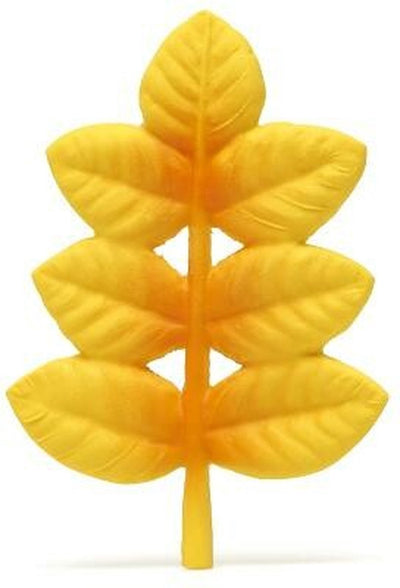 Lanco toys Jouet de dentition en caoutchouc Lanco - feuille d'or - jaune