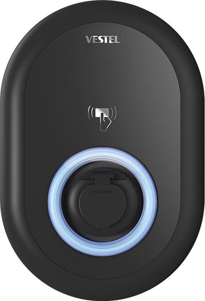 Vestel - evc04-ac22sw - borne de recharge intelligente pour voiture électrique - noir