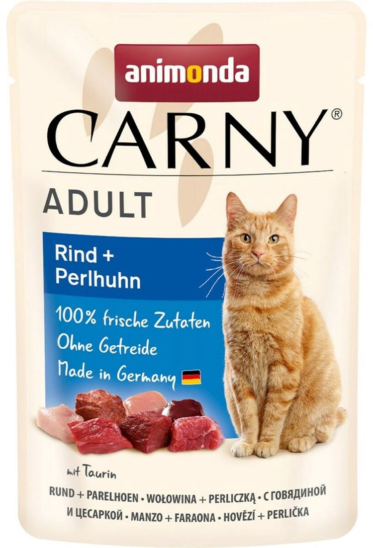 Animonda nourriture pour chat carny adulte bœuf et pintade bœuf 85 g