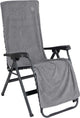 Bo-camp - housse de chaise l - universelle - tissu éponge - gris