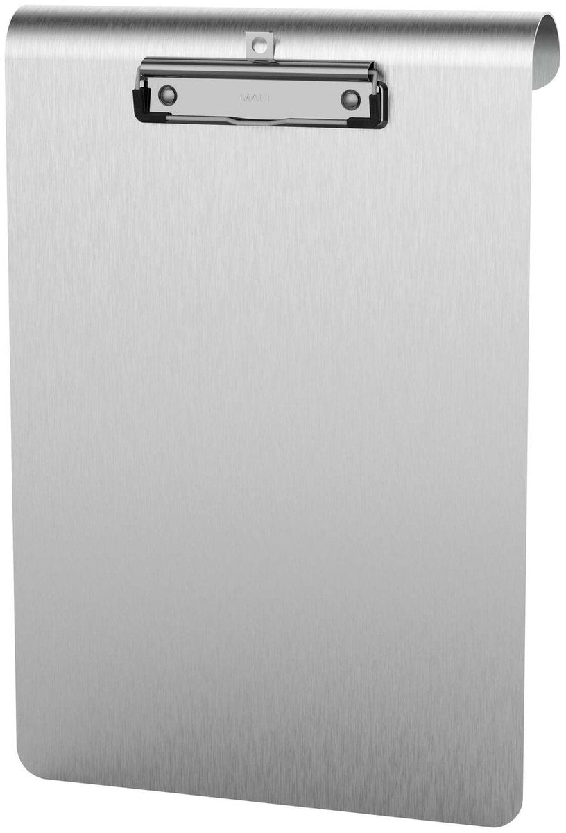 Maul porte-bloc medic a4 format portrait acier inoxydable métal argent