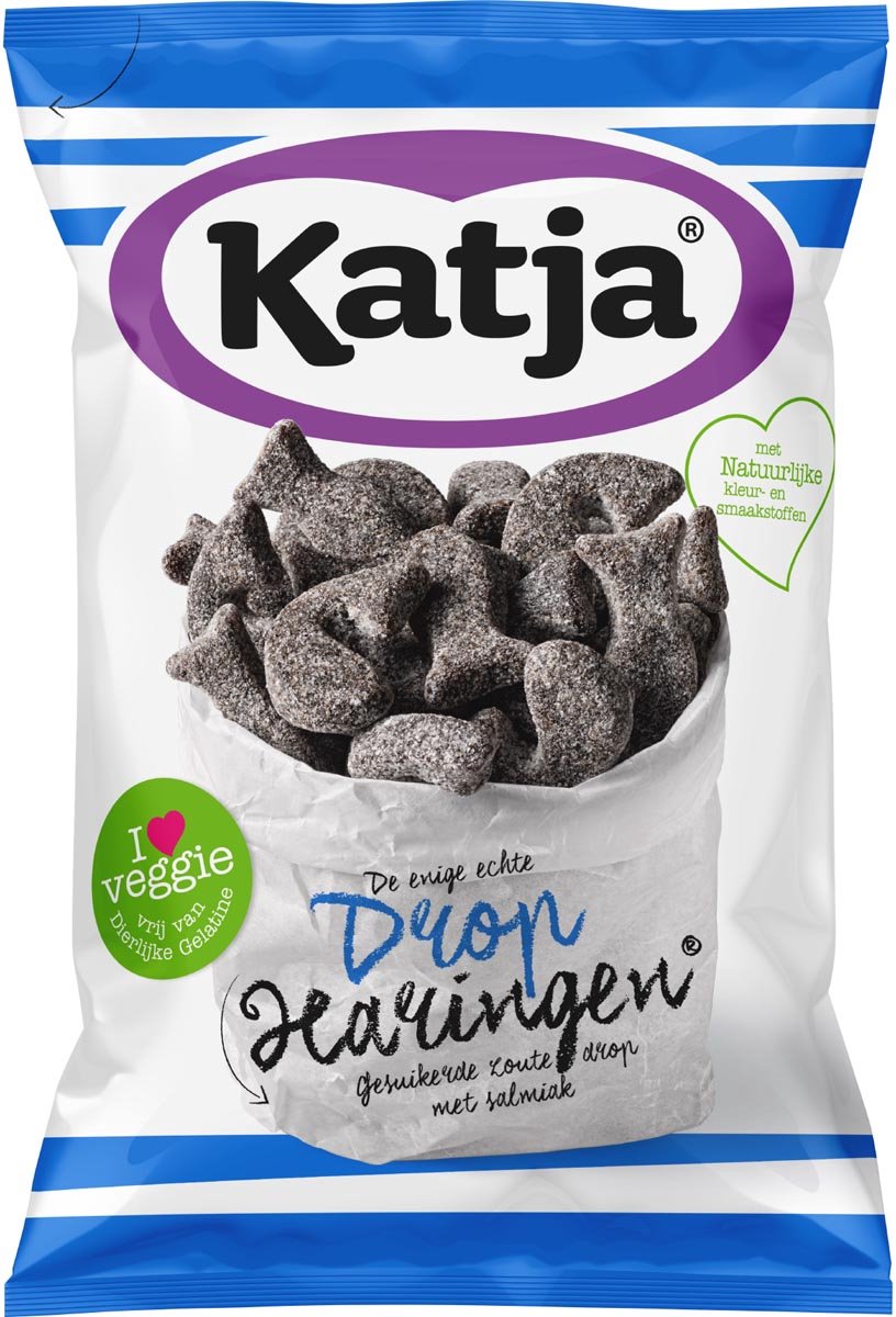 Harengs réglisse Katja, réglisse salée confite au sel ammoniaqué, sachet de 295 g