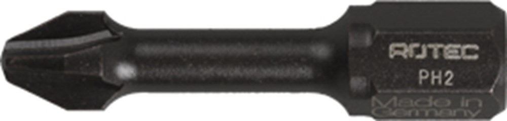 Embout cruciforme à impact Rotec ph2 1 4x30mm | 10 pièces