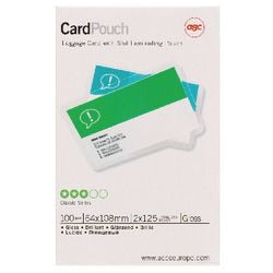 Pochettes de plastification carte gbc 64x108mm 2 x 125 (250) microns