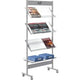 Kerkmann porte-brochures métal 73x160x31cm 12xdin A4 roulettes
