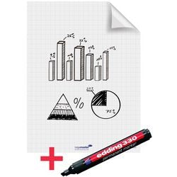 Tableau magique paperboard legamaster vérifié 80x60 25 feuilles