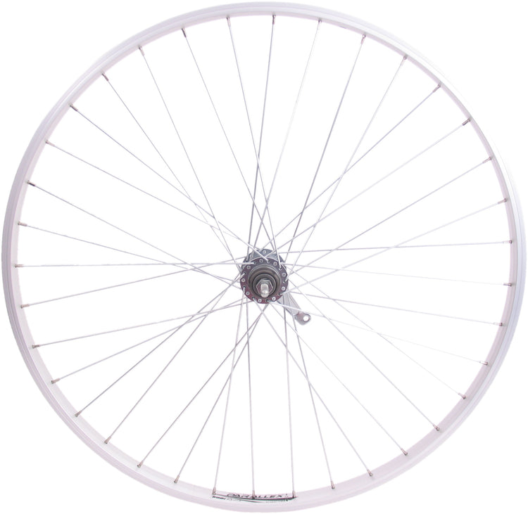 Roue arrière Shimano 28 x 1 4 moyeu de frein en aluminium argent