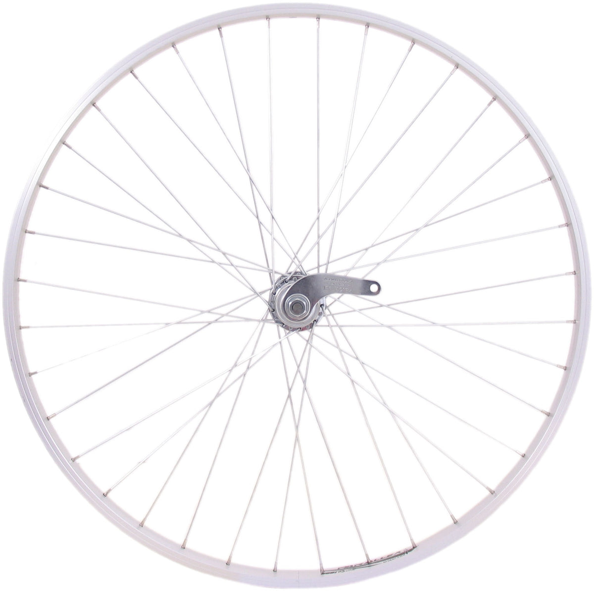 Roue arrière 28 x 1 4 moyeu de frein en aluminium argent