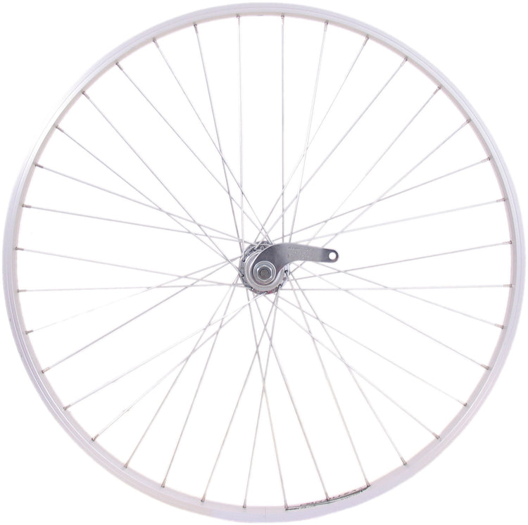 Roue arrière 28 x 1 4 moyeu de frein en aluminium argent