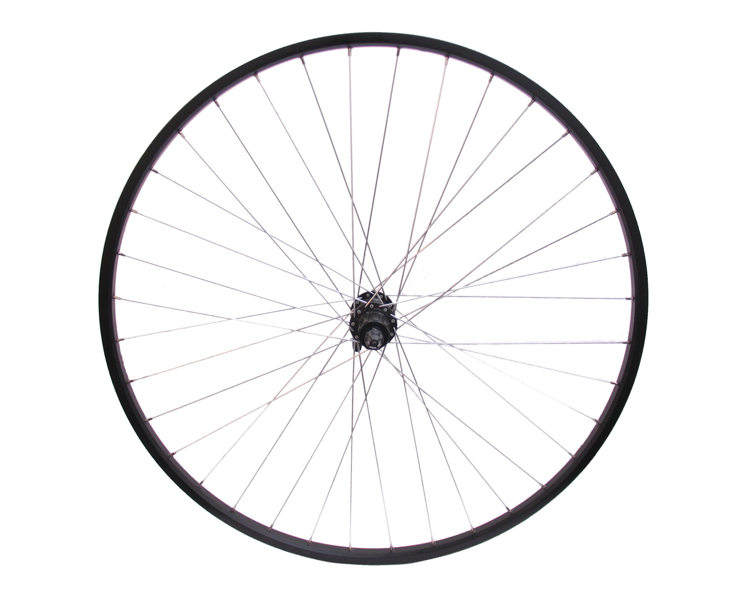 Roue arrière 28 x 1 4 en aluminium HBM53 noir à 8 vitesses