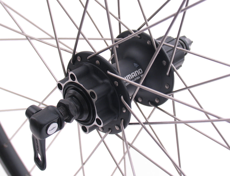 Shimano Roue arrière 28 29 622x19c Andra 30 Rim avec FH-M525 8 9 Speed ​​Hub pour 6 boulons Disque de frein noir