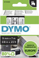 Étiquettes Dymo originales d1 | texte noir sur étiquette blanche | 9 mm x 7 m | étiquettes autocollantes pour l'imprimante d'étiquettes Label Manager | fabriqué en europe