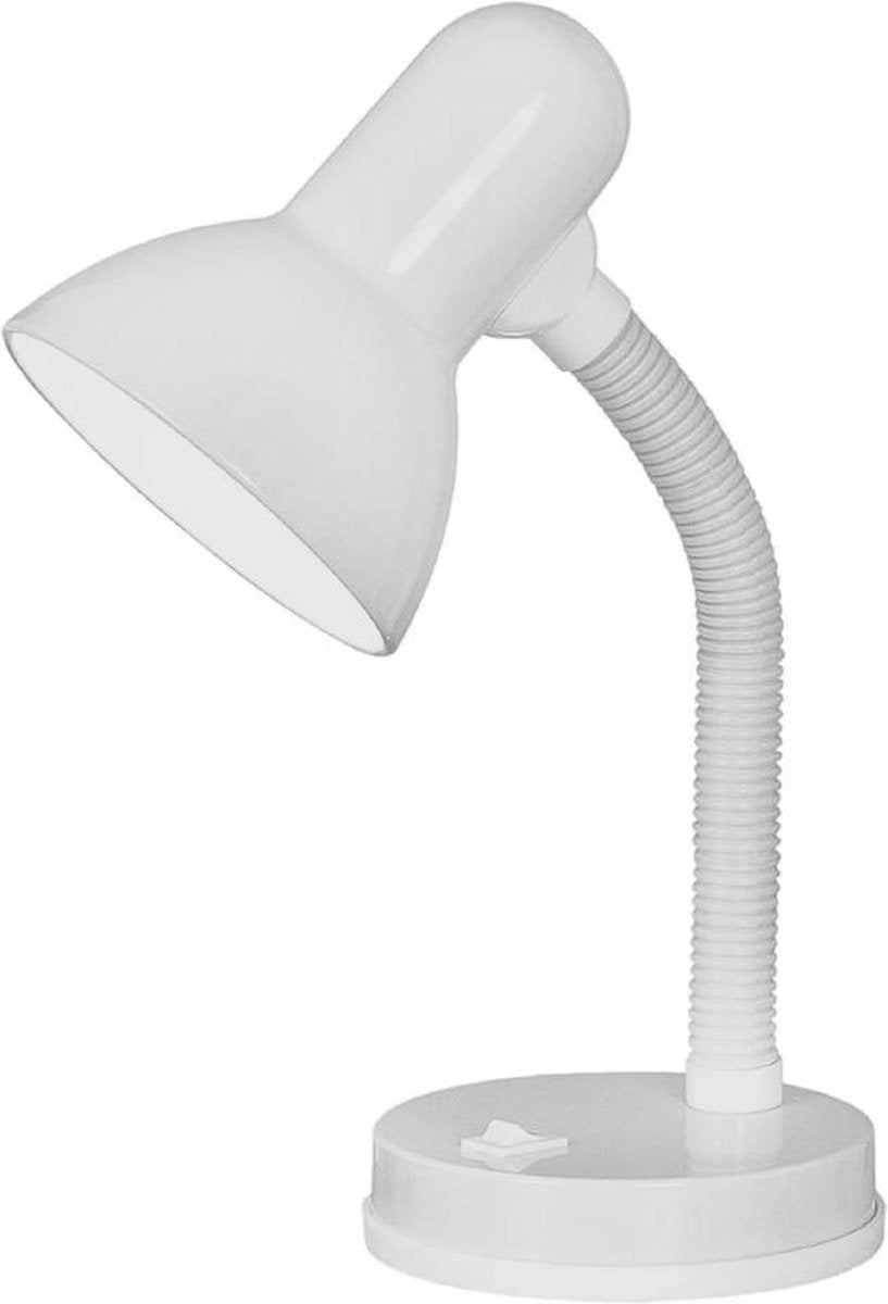 Lampe de table Eglo basic lampe de bureau - e27(excl) - 30 cm - blanc